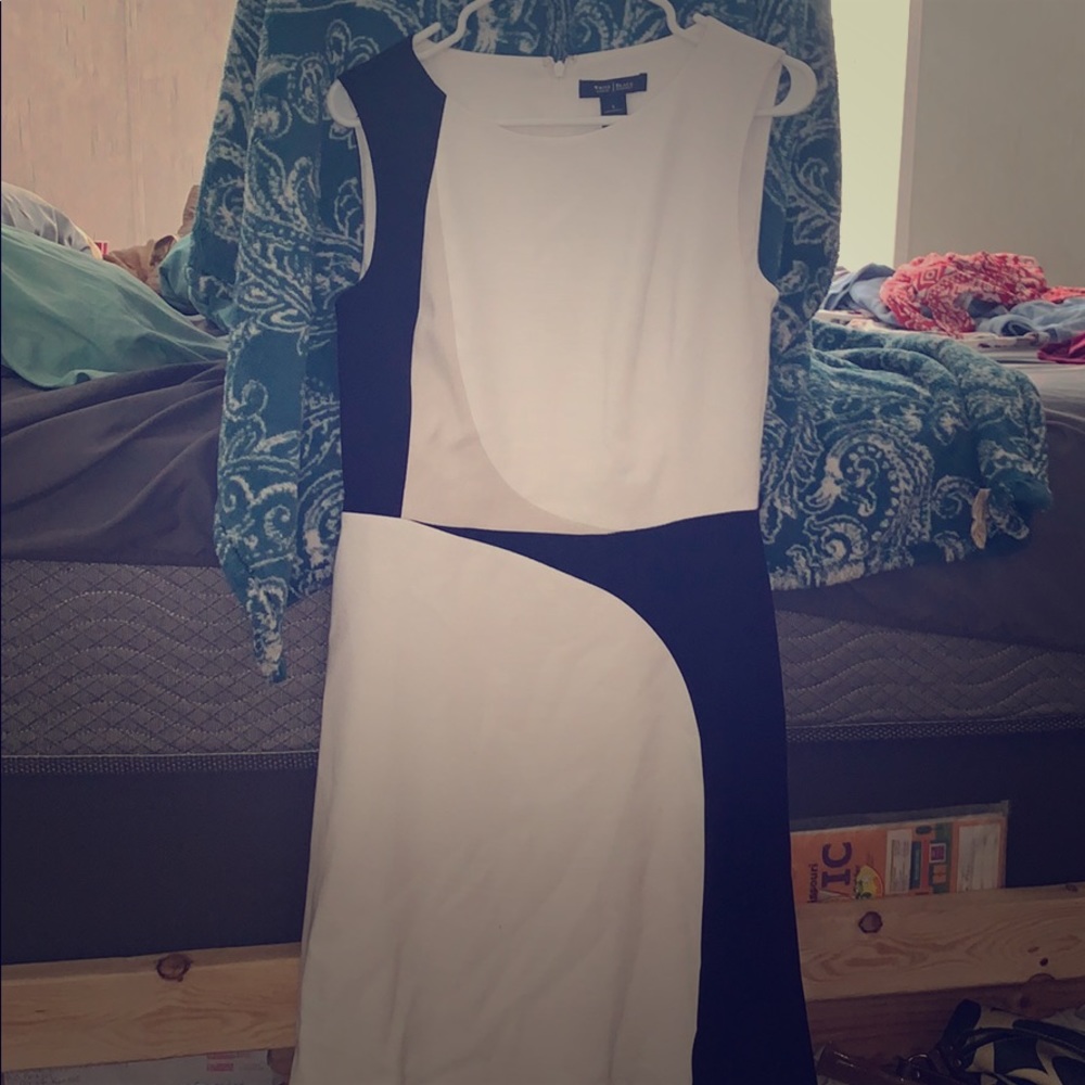 Black and White Business Casual Dress